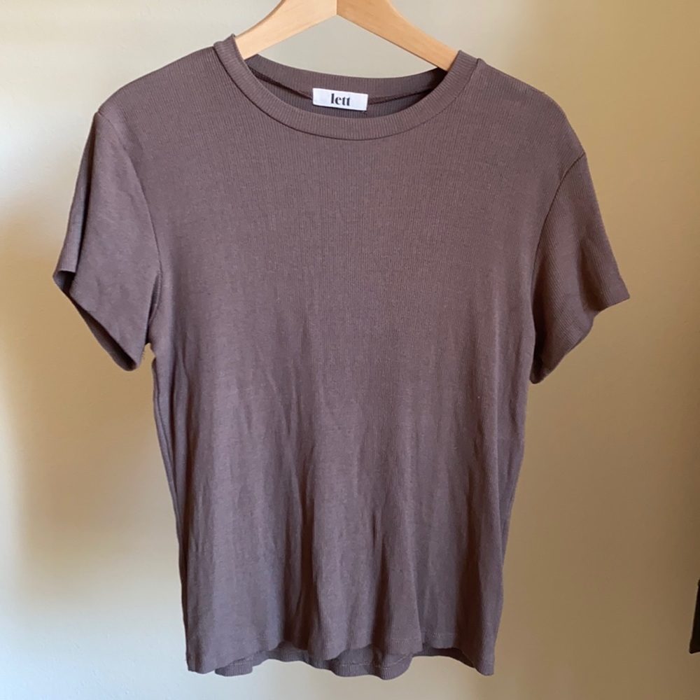 Lett Brown T Shirt Size Small